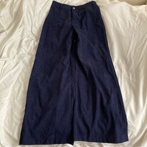 high waisted wide leg corduroy pants